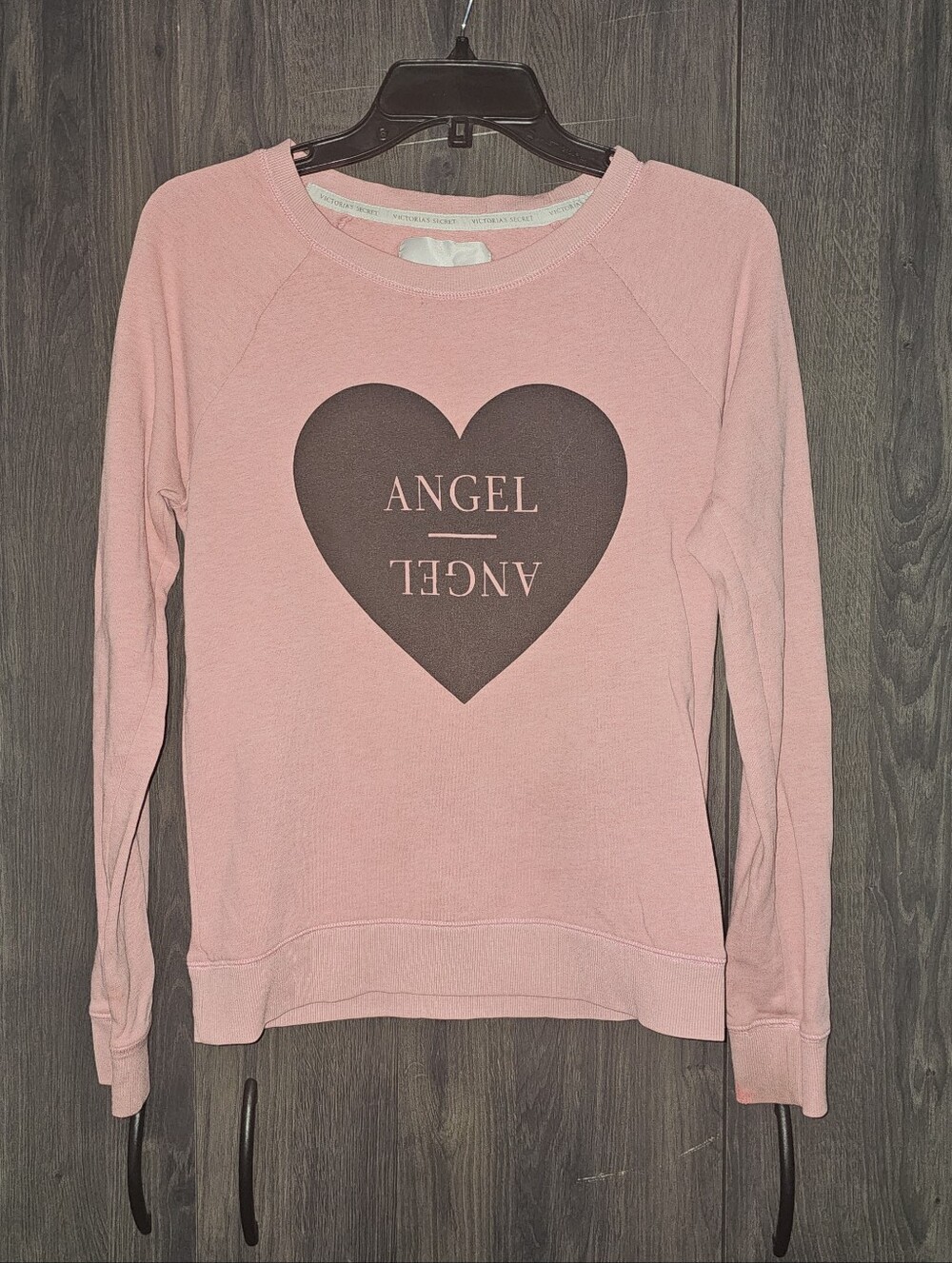 Victoria's Secret Angel Graphic Heart Crewneck Sweatshirt - Women's Small